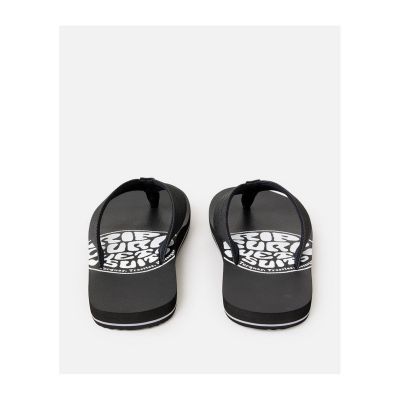 2. RIP CURL Ripper Bloom Zehentrenner-Strand-Flip-Flops Schwarz