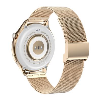 5. Rubicon RNCF02-2 Damen-Smartwatch Gold + Rosa Armband