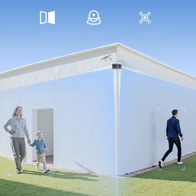 10. Baseus Security X1 Pro Dual-Kamera 3K-Außenkamera – Weiß