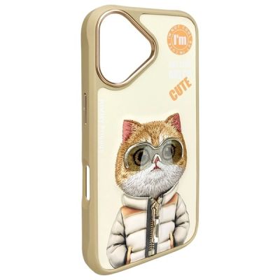 4. Nimmy Cool&Cute 2.0 Katzenhülle für iPhone 16 - Grün