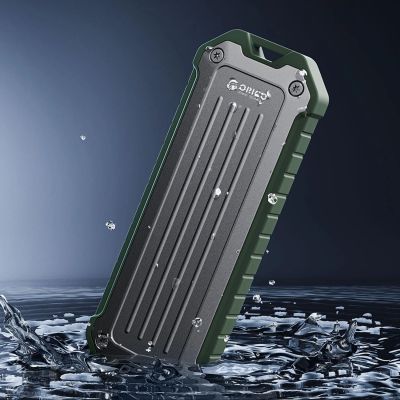 6. Orico OTPX-G2 M.2 NVMe/SATA SSD USB-C 3.2 Verstärkter Festplatteneinschub Taktisch - Grau-Grün