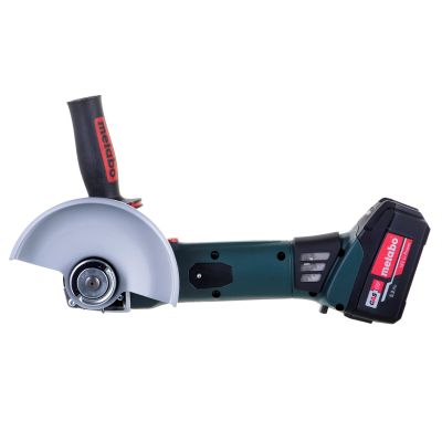 24. METABO W 18 LTX 150 QUICK Winkelschleifer (600404650) + metaBOX 165 L Koffer Grün, Schwarz