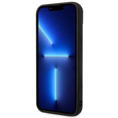5. Karl Lagerfeld 3D-Monogramm-Hülle für iPhone 14 Plus – Schwarz