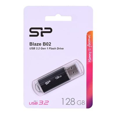 4. Pendrive Silicon Power Blaze B02 128GB USB 3.1 schwarz (SP128GBUF3B02V1K)