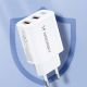 14. Wozinsky CWCUCW 30W USB-C / 2 x USB-A Wandladegerät - Weiß
