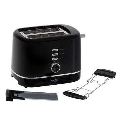Toaster mit Rost ADLER AD 3224b schwarz