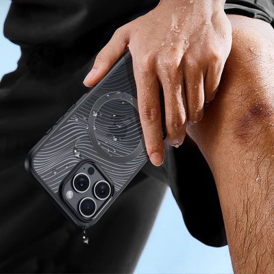 8. Dux Ducis Aimo Mag Hülle mit MagSafe für iPhone 16 Pro Max – Schwarz