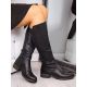 Rieker W Z9591-00 schwarze Lederstiefel 