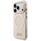 2. Guess IML Script Metal MagSafe Hülle für iPhone 17 Pro – Pink