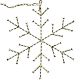 2. DEKORATIVER HÄNGE-SCHNEEFLOCKE MIT 470 LED, WARMWEISS