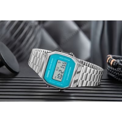 6. Herrenuhr CASIO VINTAGE A168WEM-2EF + Box