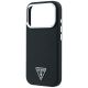 6. Guess MagSafe-Hülle mit genarbtem Dreieckslogo für iPhone 17 Pro / 18 Pro – Schwarz