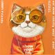 6. Nimmy Glasses Cool Cat Hülle für iPhone 17 Pro - Orange