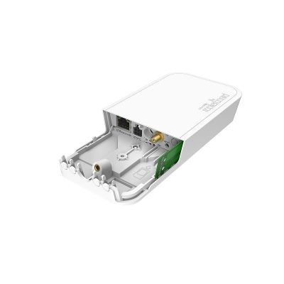 Mikrotik wAP LoRa8 Kit-Router – 300 Mbit/s, LAN 10/100 Mbit/s, 9–30-V-Netzteil, Deckenmontage, weißes Gehäuse, interne und externe Antenne, Atheros QCA9531 650 MHz, 16 MB Flash-Speicher