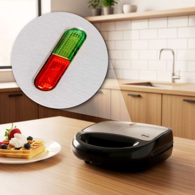 10. ELDOM Multifunktions-Sandwichmaker 5 in 1 ST250 850W AUSTAUSCHBARE PLATTEN: SANDWICH, GRILL, WAFFELN, NÜSSE, MINI-DONUTS