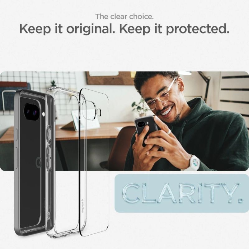 10. Spigen Ultra Hybrid Case für Google Pixel 9A - Transparent