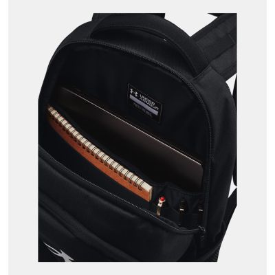 4. Under Armour UA Hustle 6.0 Rucksack, Wanderrucksack, Schwarz, Polyester