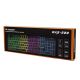 5. Wozinsky WKG-200 RGB Membran-Gaming-Tastatur mit Scrollrad – Schwarz
