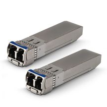 Extralink SFP+ 10G 2er-Pack | SFP+ Modul | 10 Gbit/s, LC/UPC, 1310 nm, 2 km, Singlemode, DOM (EX.35917) Netzwerk-Relay-Modul