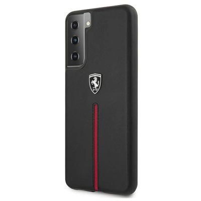 2. Ferrari FEOSIHCS21MBK S21+ G996 schwarz/schwarz Hardcase Off Track Leather Nylon Stripe