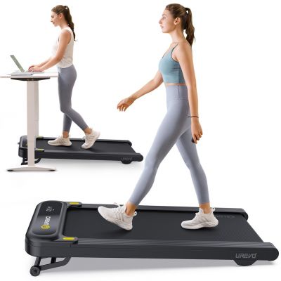 Laufband Urevo Spacewalk 3S + Tuckano URTM024+BIUBI elektrisch verstellbarer Schreibtisch