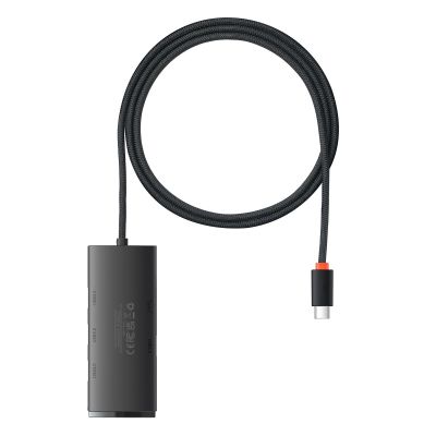 2. Baseus Lite Series HUB Adapter USB Typ C - 4x USB 3.0 1m schwarz (WKQX030401)