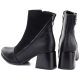 5. Gefütterte Damen-Ankle-Boots mit Blockabsatz, schwarz, M.Daszyński SA269-5