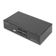 KVM-Switch, 4-Port, Einzeldisplay, 4K, HDMI