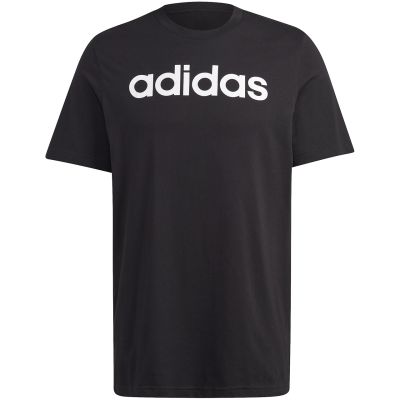10. adidas Essentials Single Jersey Linear Logo-T-Shirt mit Stickerei M IC9274