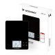 Wozinsky WIK-10 Intelligente Küchenwaage mit Digitalanzeige und Bluetooth-App – Schwarz