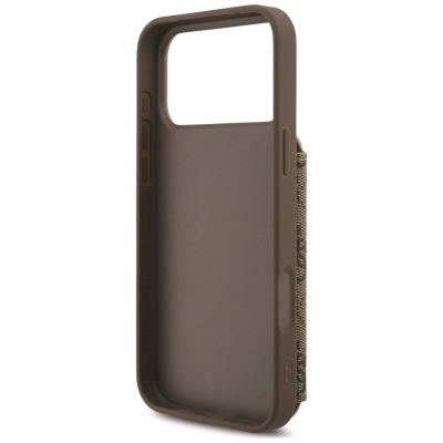 7. Guess 4G Cardslots & Magnetic Closure Crossbody Etui für iPhone 18 Pro Max / 17 Pro Max – braun