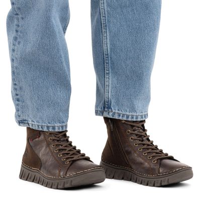 5. Komfortable Damenstiefeletten in Schokoladenbraun Rieker 57512-25
