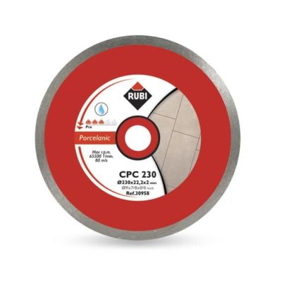 RUBI CPC Diamanttrennscheibe 250 x 25,4 mm PRO für Feinsteinzeugfliesen