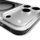 5. Puro Lite Mag TPU+PC Hülle kompatibel mit MagSafe für iPhone 17 Pro - Transparent mit grauem Ring