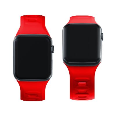 12. 3mk Silikon- Watch für Apple Watch 38 / 40 / 41 mm – Rot
