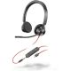 78. Poly Blackwire 3325 Stereo-Headset mit MS Teams-Zertifizierung, USB-C-Stecker, 3,5-mm-Klinkenstecker und USB-C/A-Adapter (8x222AA)