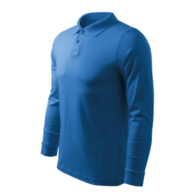 Malfini Single J. LS M Poloshirt MLI-21114 azurblau