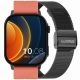 Gravity GT15-3 Smartwatch, rotes Silikonarmband + schwarzes Armband