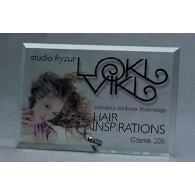 3. Glastrophäe mit LuxorJet-Farbdruck