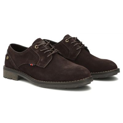 4. Herren-Freizeitschuhe aus Leder, Wildleder, dunkelbraun, Filippo MP8317