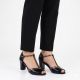 5. Schwarze offene Pumps mit Blockabsatz M.Daszyński SA107-37
