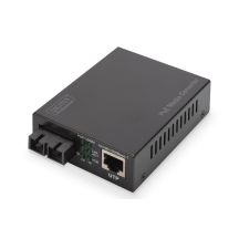 Medienkonverter RJ45 10/100/1000Base-T auf SC Duplex 1000Base-LX, SM, 20 km