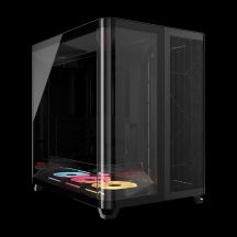 Corsair AIR 5400 LX-R LINK Tempered Glass Mid-Tower-Gehäuse, Schwarz