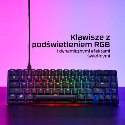 7. HyperX Alloy Origins 65 schwarz / Gaming-Tastatur / mechanisch / HyperX Red / US / RGB / USB-C