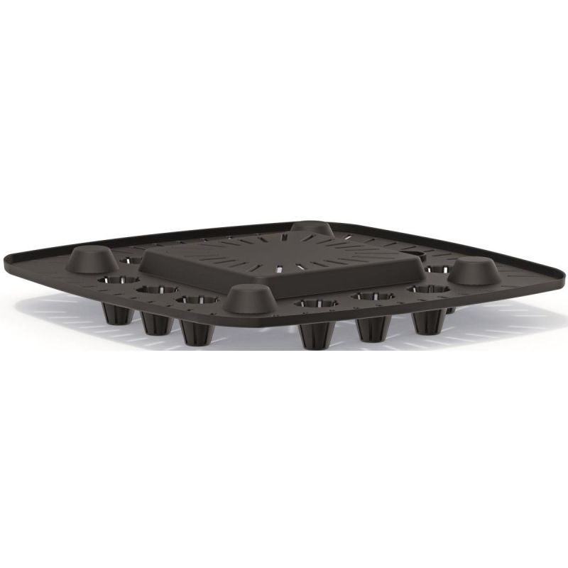 3. GRACIA SQUARE Öko-Holzblumentopf 24x24CM Kaffee