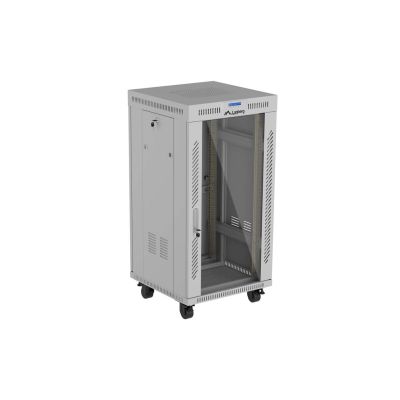 16. LANBERG Standschrank 19" 22U 600x600 GRAU
