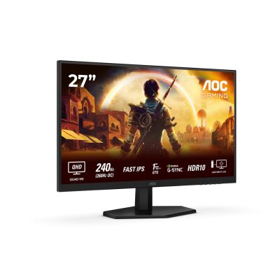 7. Monitor AOC Certified Q27G42ZE 27" IPS QHD 16:9 260 Hz 1 ms 2560 x 1440 Pixel 300 cd/m² Anzahl HDMI-Anschlüsse: 1 Schwarz