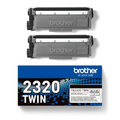 9. Brother TN-2320TWIN Tonerkartusche, 1 Stück, Original Schwarz