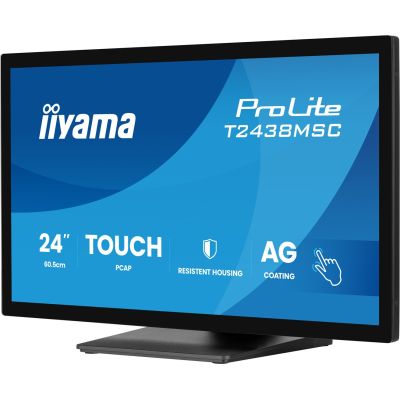 4. iiyama ProLite T2438MSC-B2 Computermonitor 60,5 cm (23,8") 1920 x 1080 px Full HD LED-Touchscreen Schwarz