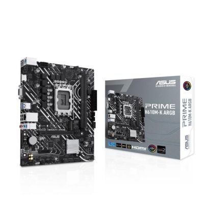 8. ASUS PRIME H610M-K ARGB Intel H610 LGA 1700 Micro-ATX